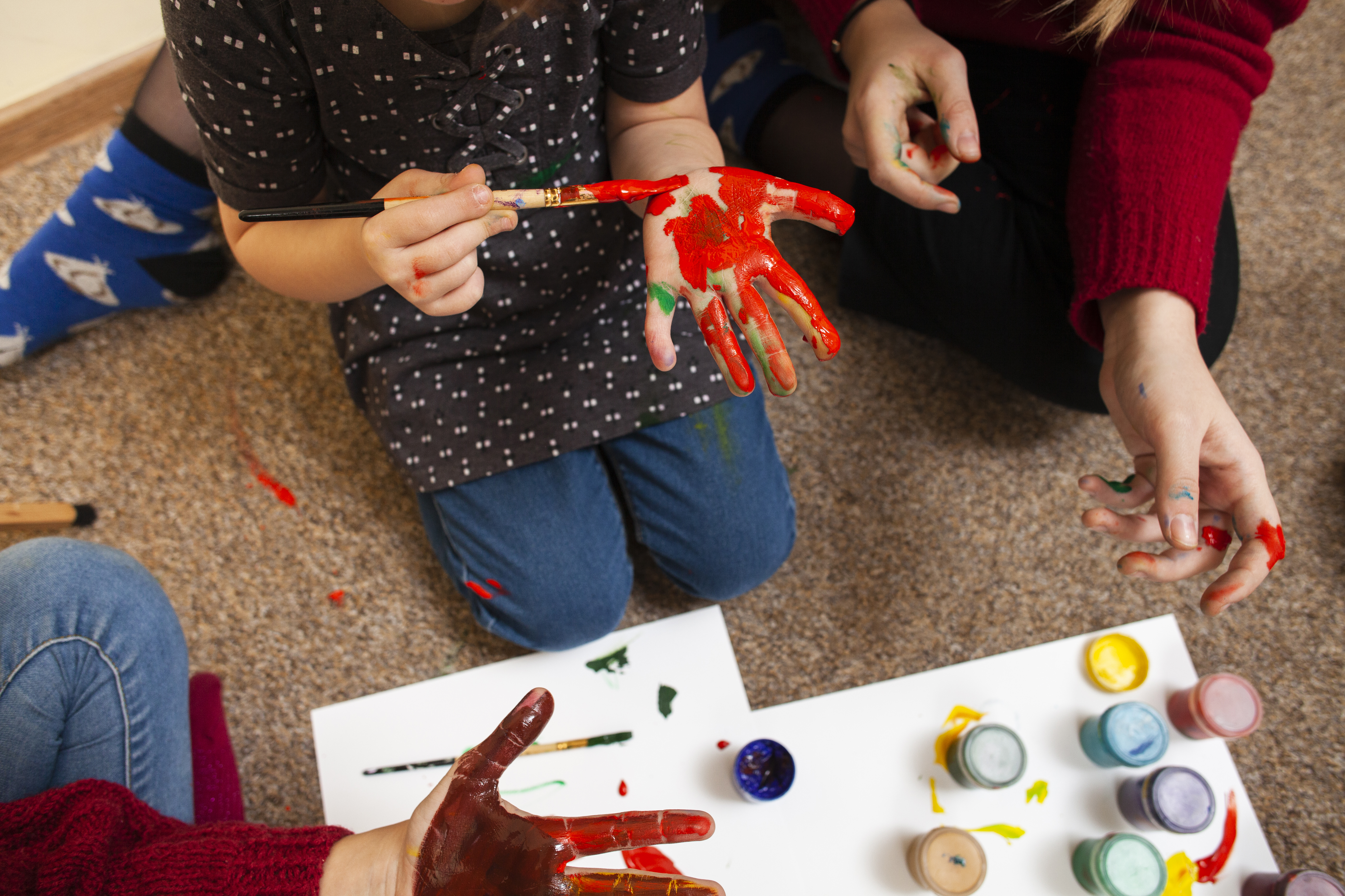 Art and craft hand painting